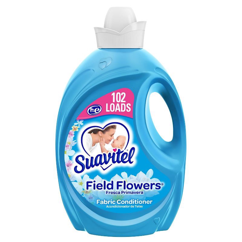 slide 1 of 1, Suavitel Scented Liquid Fabric Softener and Conditioner - Field Flowers - 120 fl oz, 120 fl oz