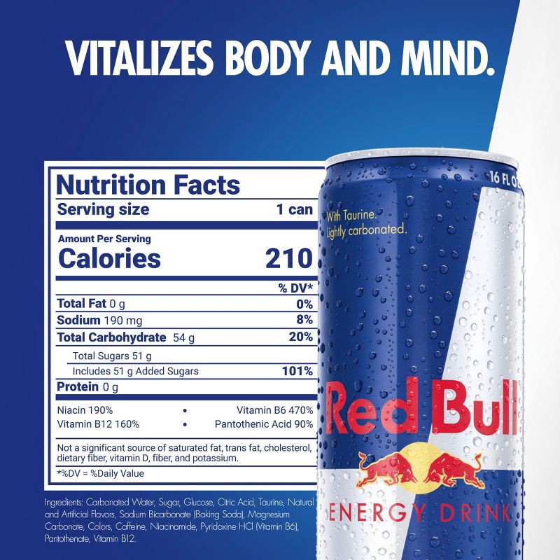 slide 2 of 10, Red Bull Energy Drink - 16 fl oz Can, 16 fl oz