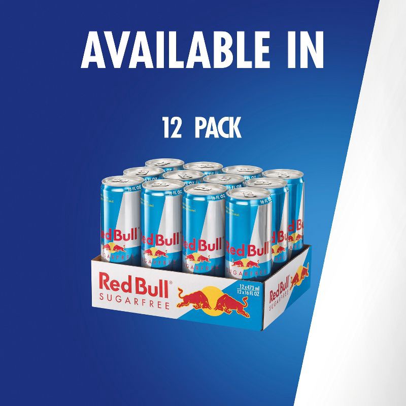 slide 6 of 9, Red Bull Sugar Free Energy Drink - 16 fl oz Can, 16 fl oz