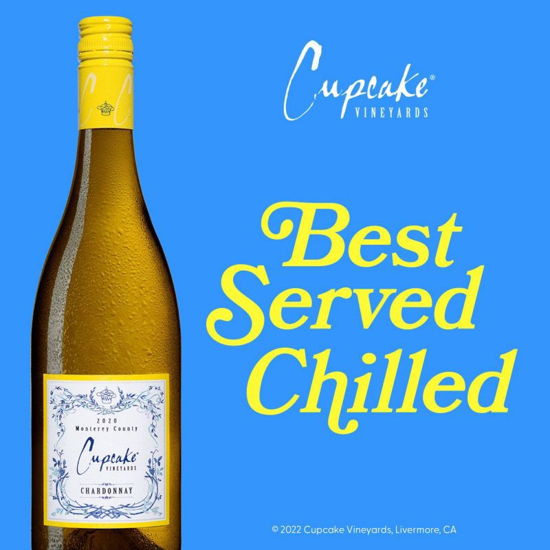 slide 5 of 10, Cupcake Vineyards Cupcake Chardonnay White Wine - 750ml Bottle, 750 ml