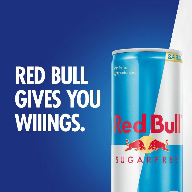 slide 4 of 10, Red Bull Sugar Free Energy Drink - 12pk/8.4 fl oz Cans, 12 ct; 8.4 fl oz