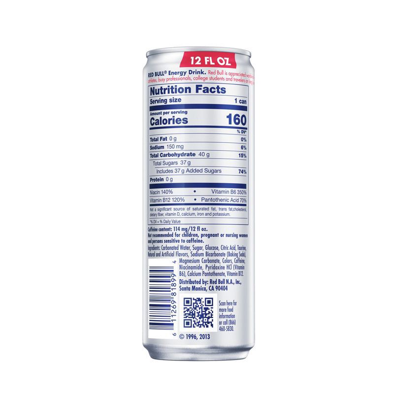 slide 8 of 9, Red Bull Energy Drink - Energy Drink - 12 fl oz Can, 12 fl oz