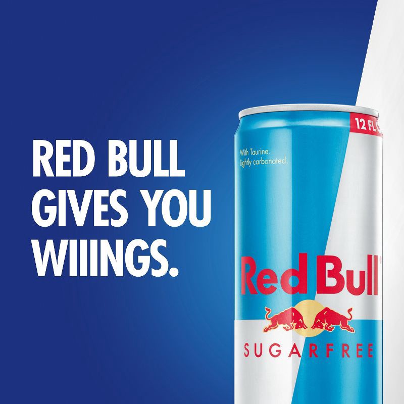 slide 4 of 11, Red Bull Sugar Free Energy Drink - 12 fl oz Can, 12 fl oz