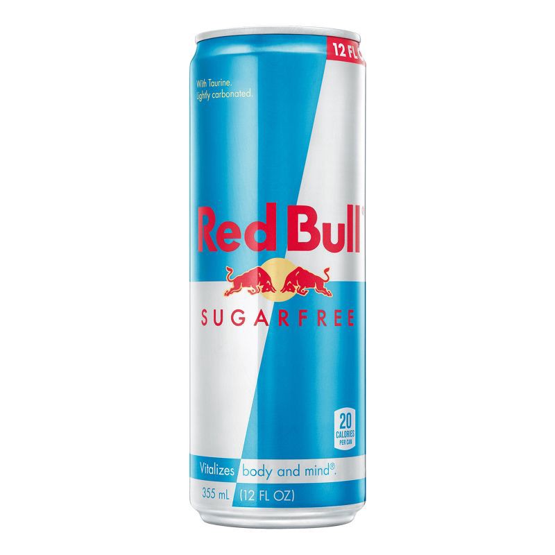 slide 1 of 11, Red Bull Sugar Free Energy Drink - 12 fl oz Can, 12 fl oz