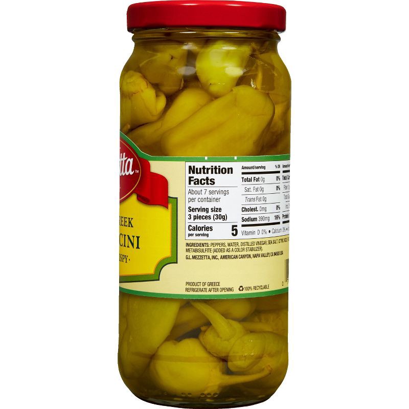 slide 7 of 7, Mezzetta Golden Greek Pepperoncini Medium Heat - 16oz, 16 oz