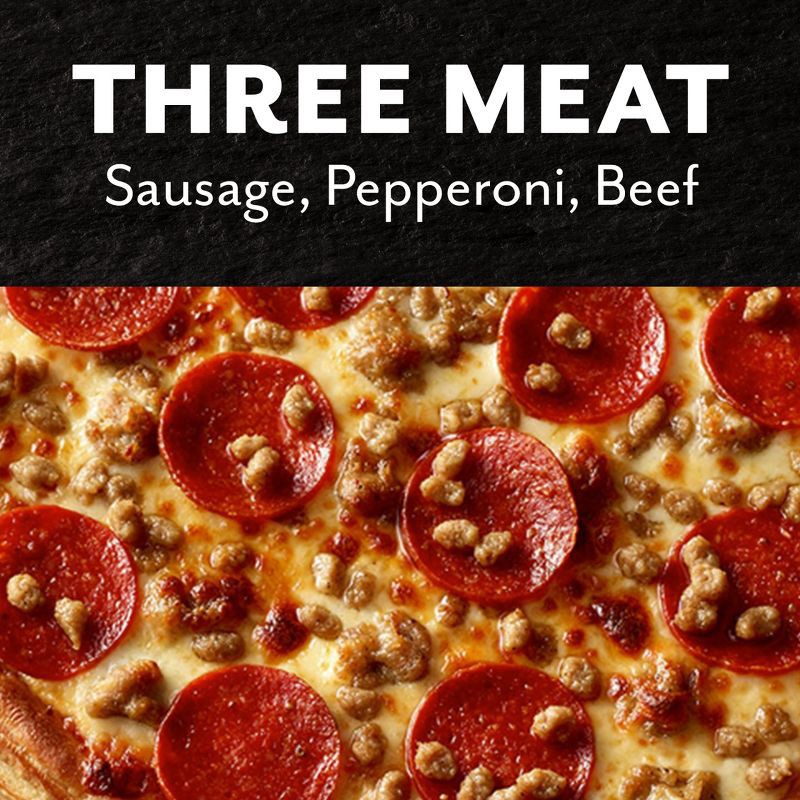 slide 3 of 7, DiGiorno Three Meat Frozen Pizza with Cheese Stuffed Crust - 24.5oz, 24.5 oz