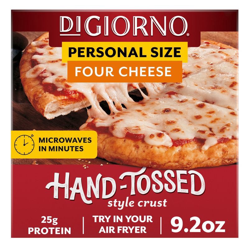 slide 1 of 9, DiGiorno Traditional Crust Four Cheese Frozen Pizza - 9.2oz, 9.2 oz