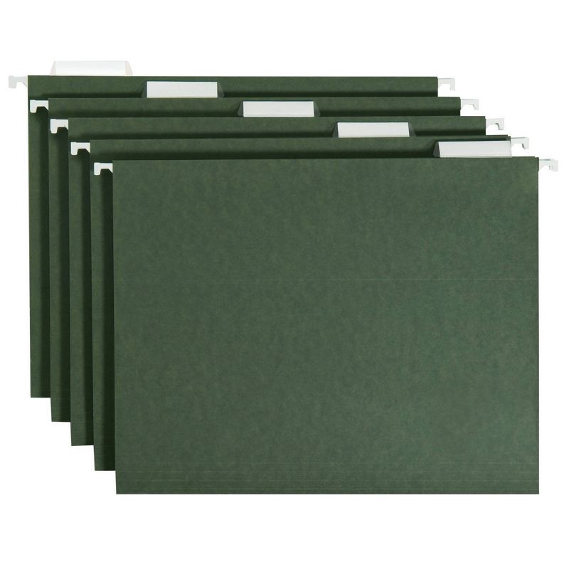 slide 1 of 6, 20ct Hanging File Folders Letter Size Green - up & up™, 20 ct