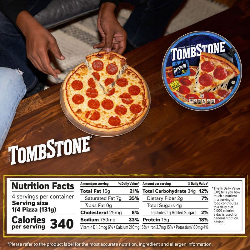 slide 9 of 9, Tombstone Original Frozen Pepperoni Pizza - 18.5oz, 18.5 oz