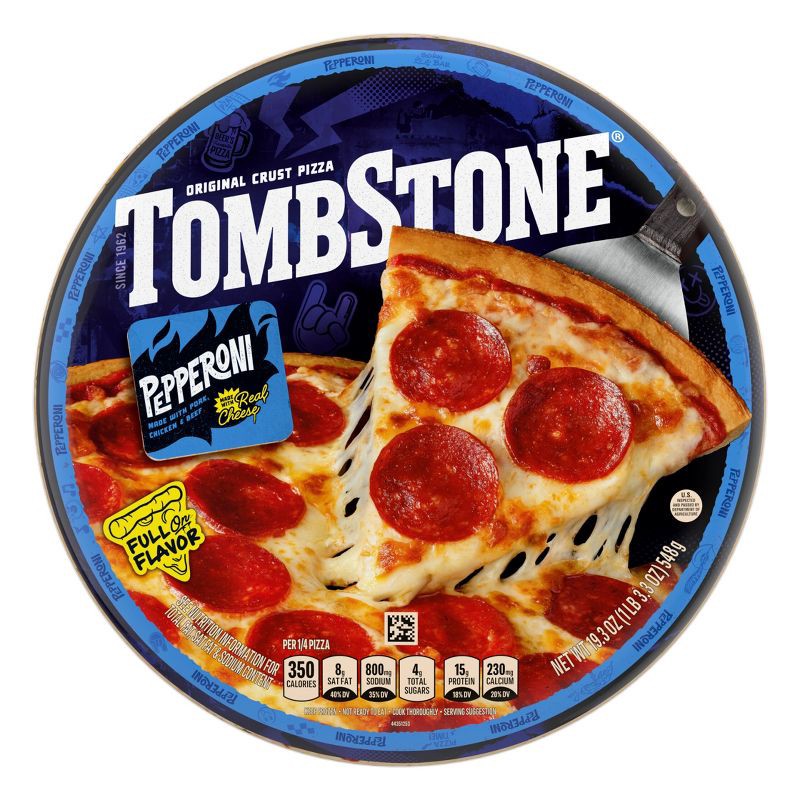 slide 1 of 12, Tombstone Original Frozen Pepperoni Pizza - 18.5oz, 18.5 oz