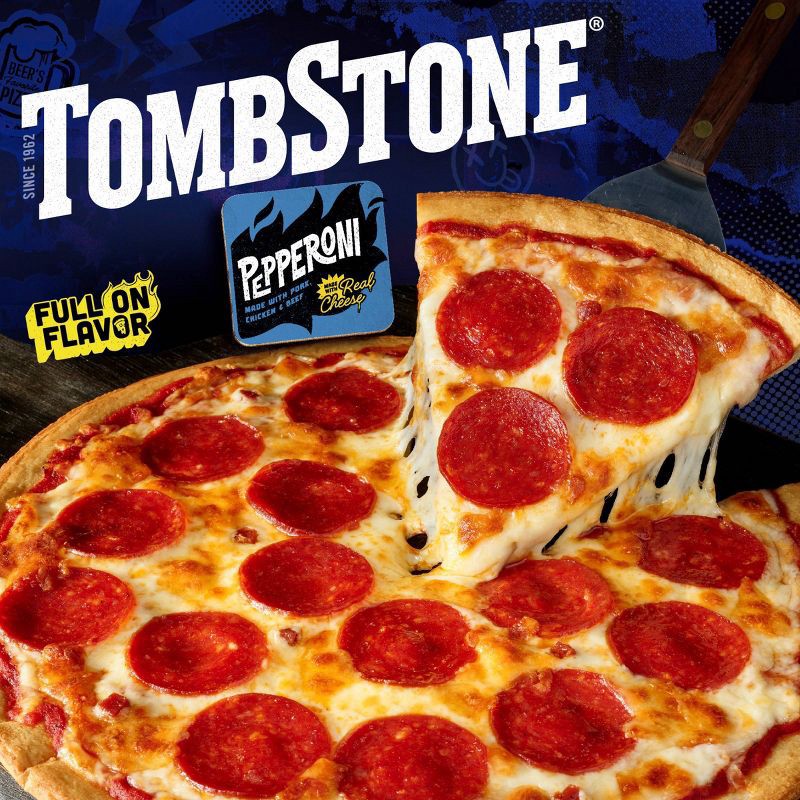 slide 1 of 9, Tombstone Original Frozen Pepperoni Pizza - 18.5oz, 18.5 oz