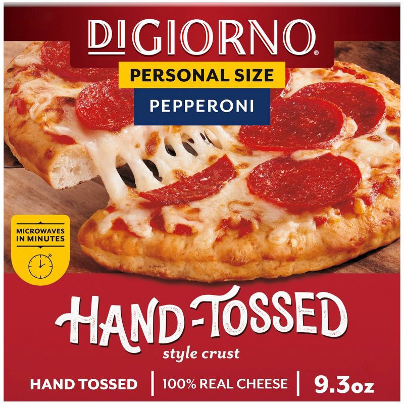 slide 1 of 5, DiGiorno Pizza Traditional Crust Personal Pepperoni - 9.3oz: High Protein, 9.3 oz