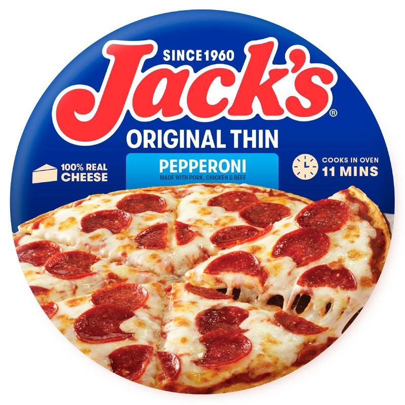 slide 1 of 8, Jack's Original Thin Crust Pepperoni Frozen Pizza - 14.3oz, 14.3 oz