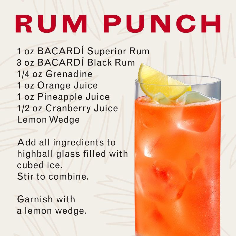 slide 3 of 7, Bacardi Superior Light Puerto Rican Rum - 750ml Bottle, 750 ml