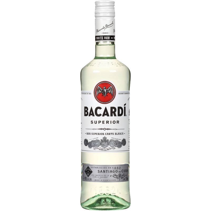 slide 1 of 7, Bacardi Superior Light Puerto Rican Rum - 750ml Bottle, 750 ml