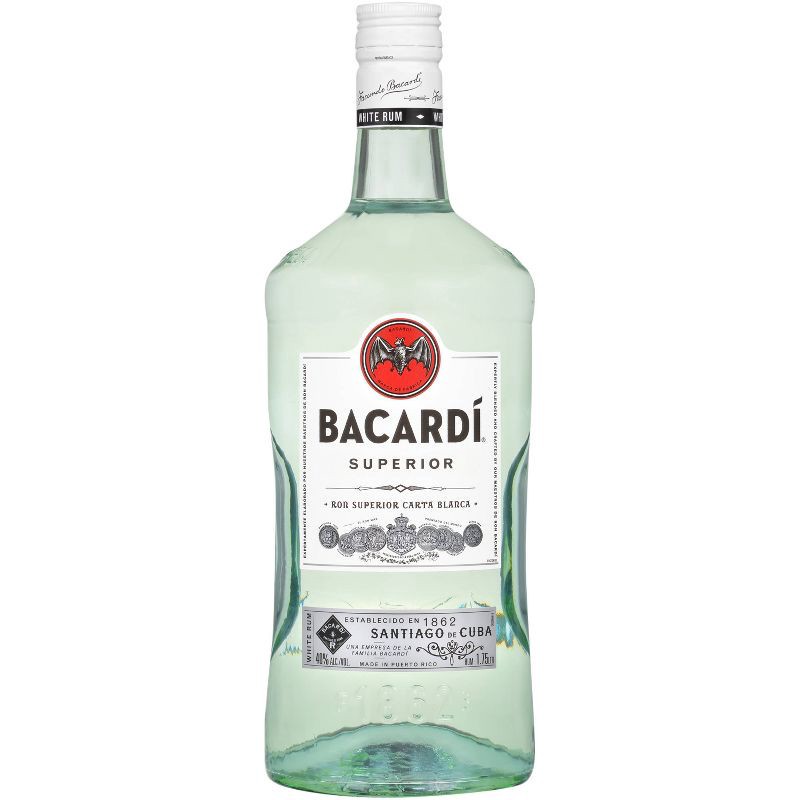 slide 1 of 7, Bacardi Superior Light Puerto Rican Rum - 1.75L Bottle, 1.75 liter