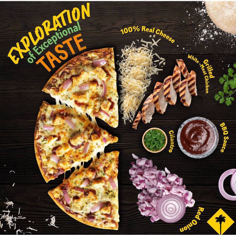 slide 3 of 7, California Pizza Kitchen Thin Crust BBQ Recipe Chicken Frozen Pizza - 14.7oz, 14.7 oz