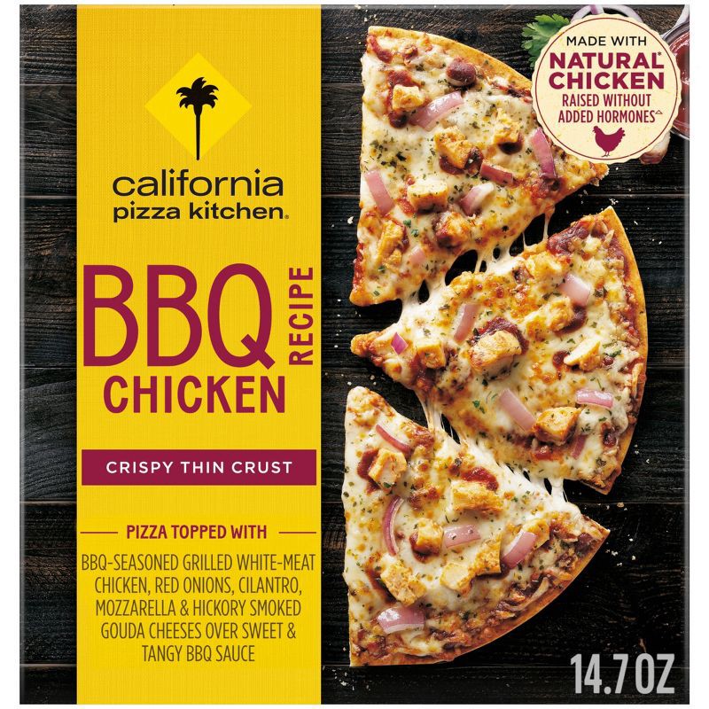 slide 1 of 7, California Pizza Kitchen Thin Crust BBQ Recipe Chicken Frozen Pizza - 14.7oz, 14.7 oz