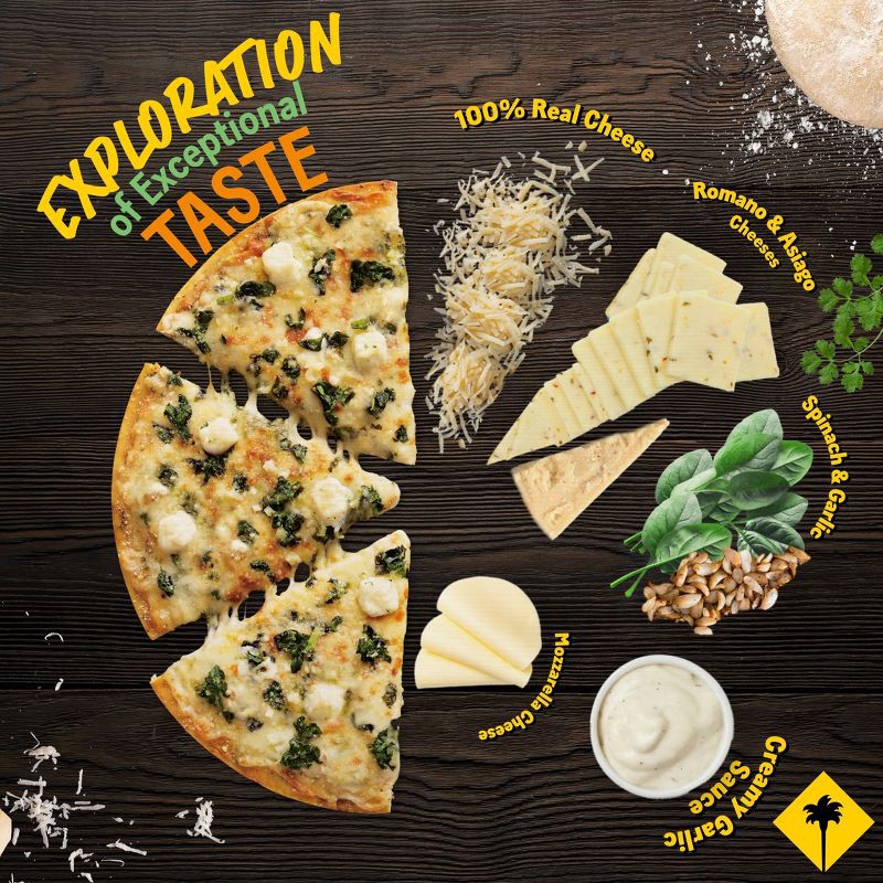 slide 3 of 10, California Pizza Kitchen Thin Crust Frozen White Pizza - 12.6oz, 12.6 oz