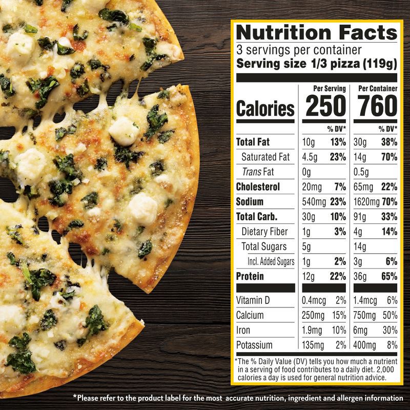 slide 4 of 10, California Pizza Kitchen Thin Crust Frozen White Pizza - 12.6oz, 12.6 oz