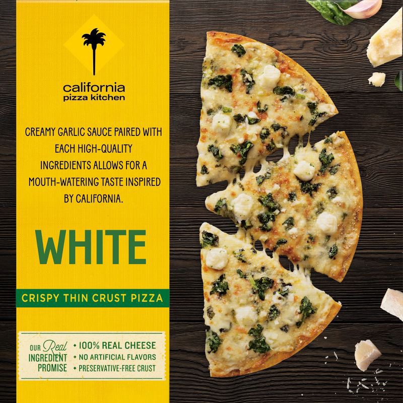 slide 1 of 10, California Pizza Kitchen Thin Crust Frozen White Pizza - 12.6oz, 12.6 oz