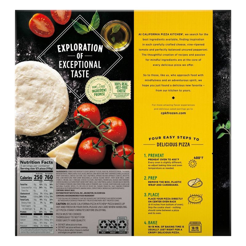 slide 6 of 10, California Pizza Kitchen Thin Crust Frozen White Pizza - 12.6oz, 12.6 oz