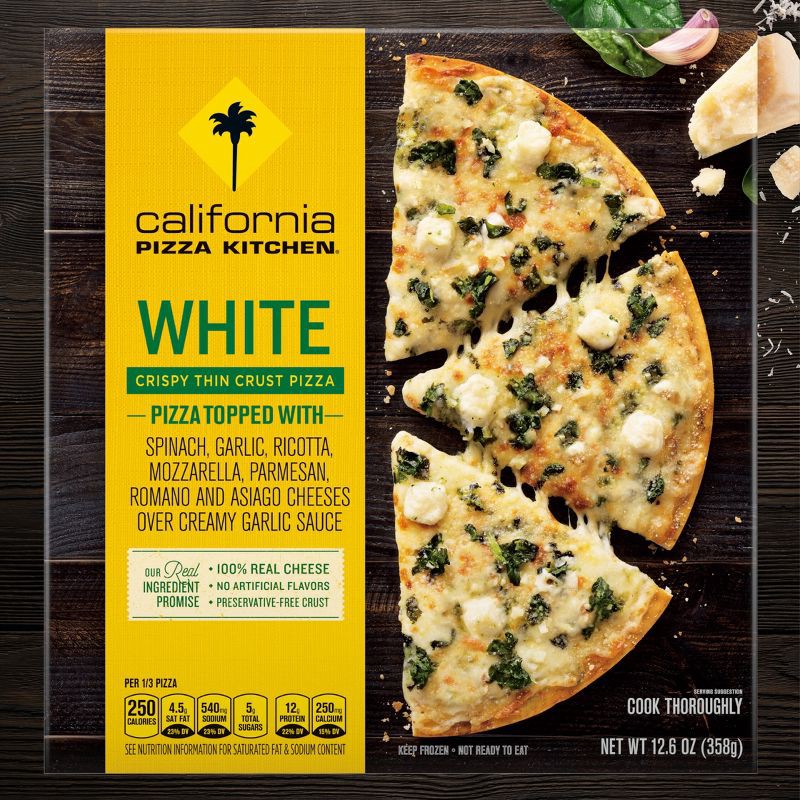 slide 6 of 10, California Pizza Kitchen Thin Crust Frozen White Pizza - 12.6oz, 12.6 oz