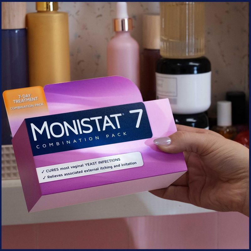 slide 9 of 9, Monistat 7-Dose Yeast Infection Treatment, 7 Disposable Applicators & 1 Cream Tube, 1 ct