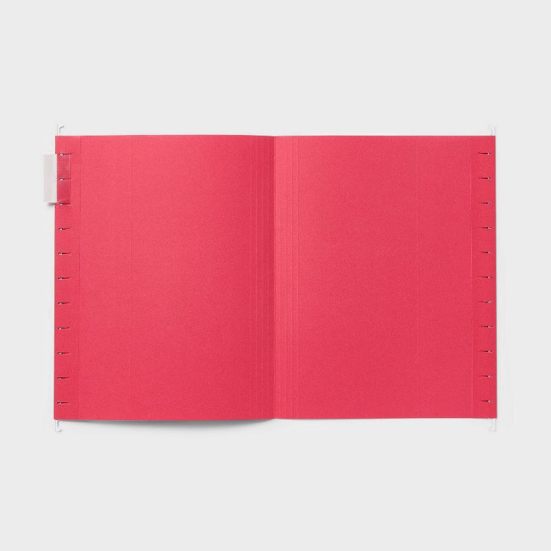 slide 3 of 5, 20ct Hanging File Folders Letter Size Multicolor - up&up™: Paperboard Core, Non-Pronged, 12 Sheet Capacity, 20 ct, 12 sheets