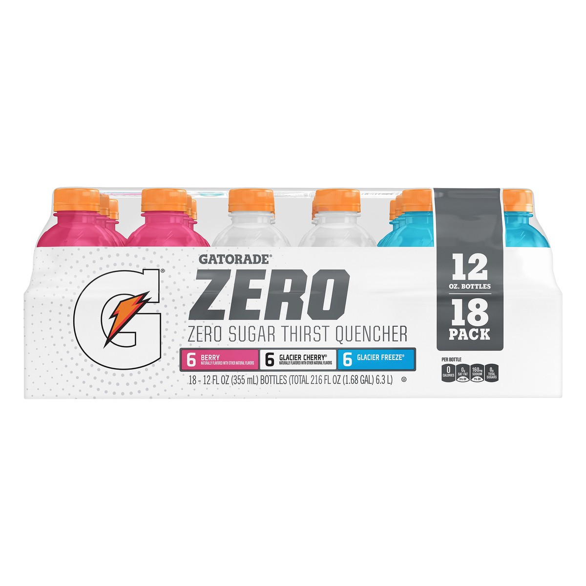 slide 2 of 3, Gatorade Zero Sports Drink Variety Pack, 18 ct; 12 fl oz