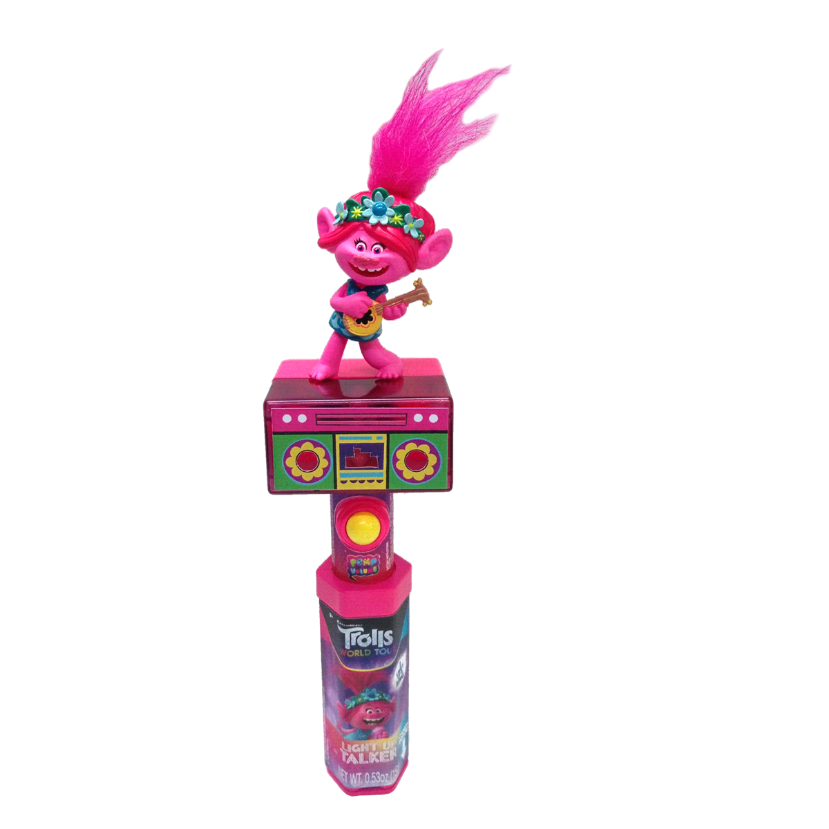 slide 1 of 1, Trolls World Tour Light Up Talker Candy Wand - Assorted, 0.53 oz