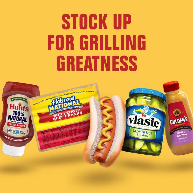 slide 6 of 6, Hebrew National Bun Length Beef Franks - 12oz, 12 oz