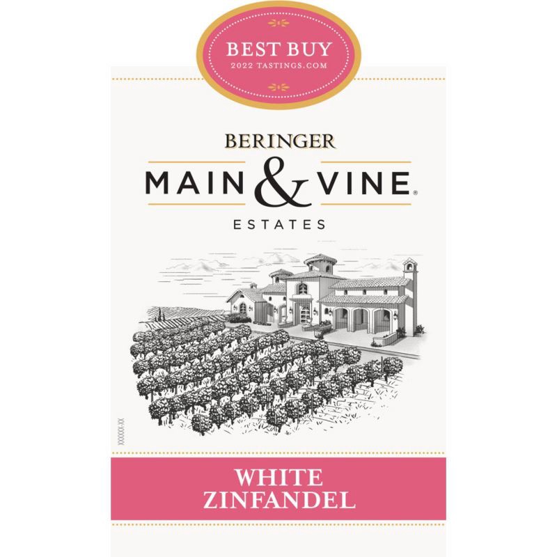 slide 4 of 4, Beringer White Zinfandel Wine - 1.5L Bottle, 1.5 liter