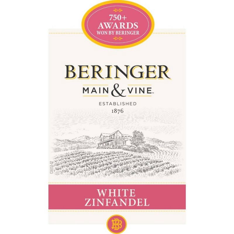 slide 2 of 4, Beringer White Zinfandel Wine - 1.5L Bottle, 1.5 liter