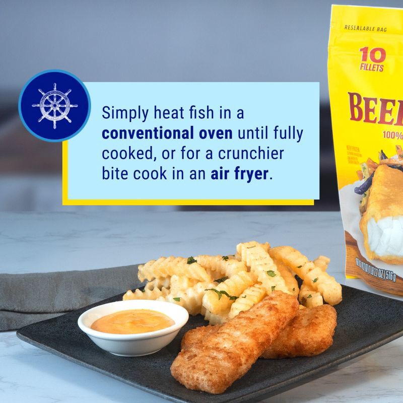 slide 4 of 6, Gorton's Beer Battered Fish Fillets - Frozen - 18.2oz, 18.2 oz