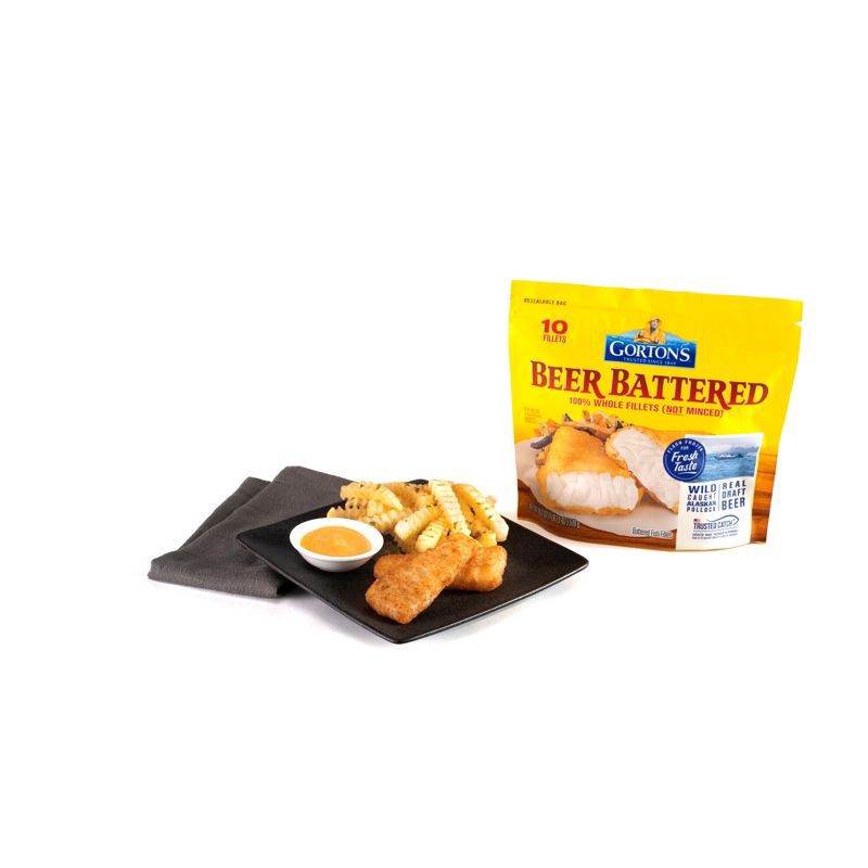 slide 5 of 8, Gorton's Beer Battered Fish Fillets - Frozen - 18.2oz, 18.2 oz