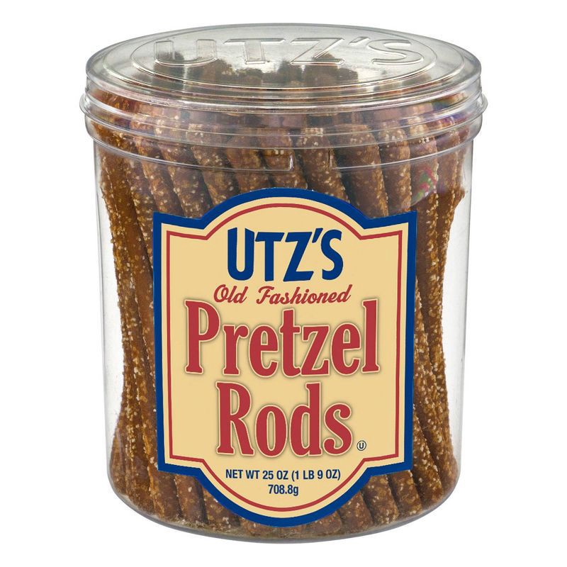 slide 1 of 4, Utz Old Fashioned Pretzel Rods Barrel - 27oz, 27 oz