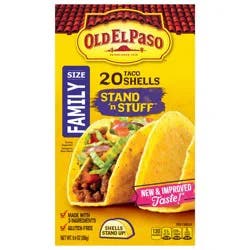 Old El Paso Stand 'N Stuff Taco Shells, Gluten Free, Family Size, 20-count