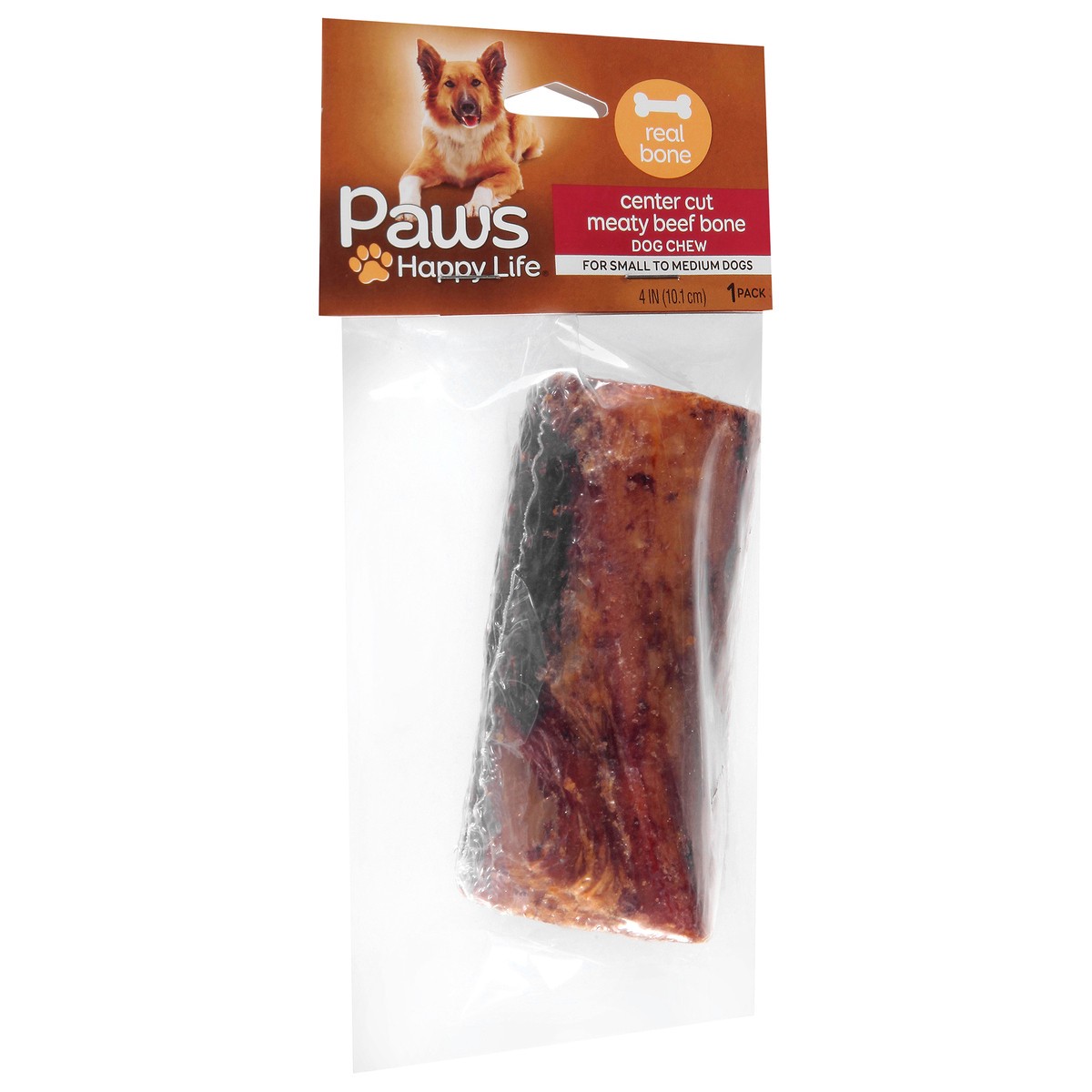 slide 7 of 13, Paws Happy Life Center Cut Meaty Beef Bone Dog Chew 1 ea, 1 ct