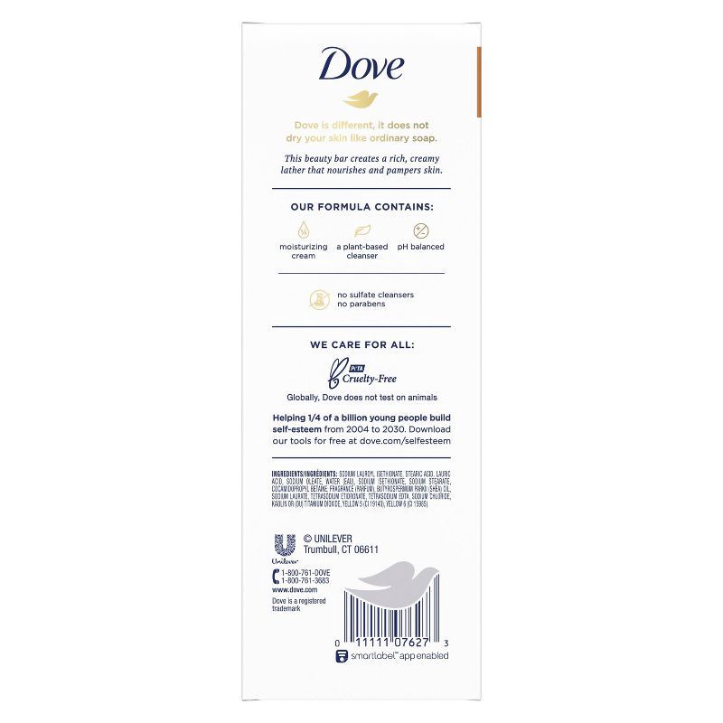 slide 3 of 10, Dove Beauty Purely Pampering Shea Butter with Warm Vanilla Beauty Bar Soap - 8pk - 3.75oz each, 8 ct, 3.75 oz