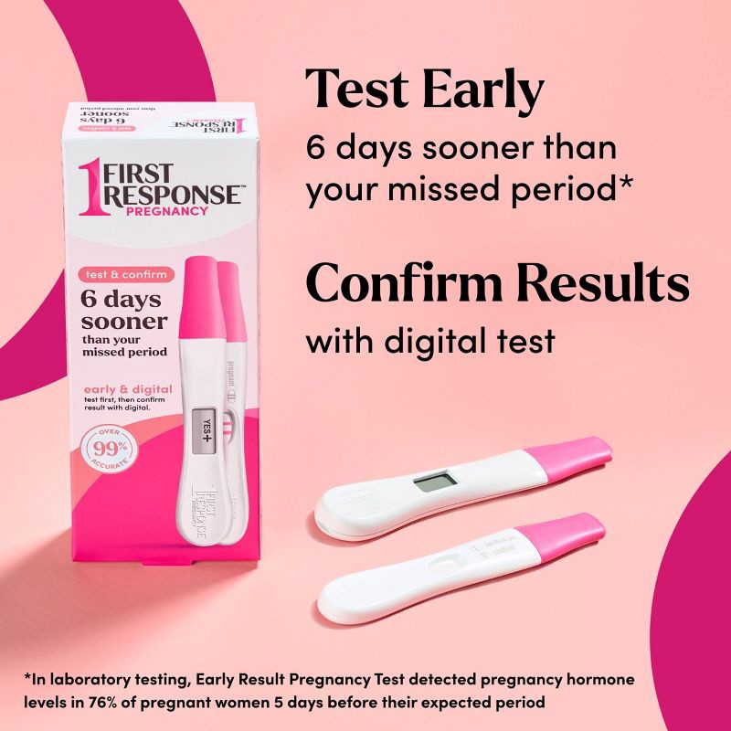 slide 4 of 10, First Response Test & Confirm Pregnancy Test - 2ct, 2 ct
