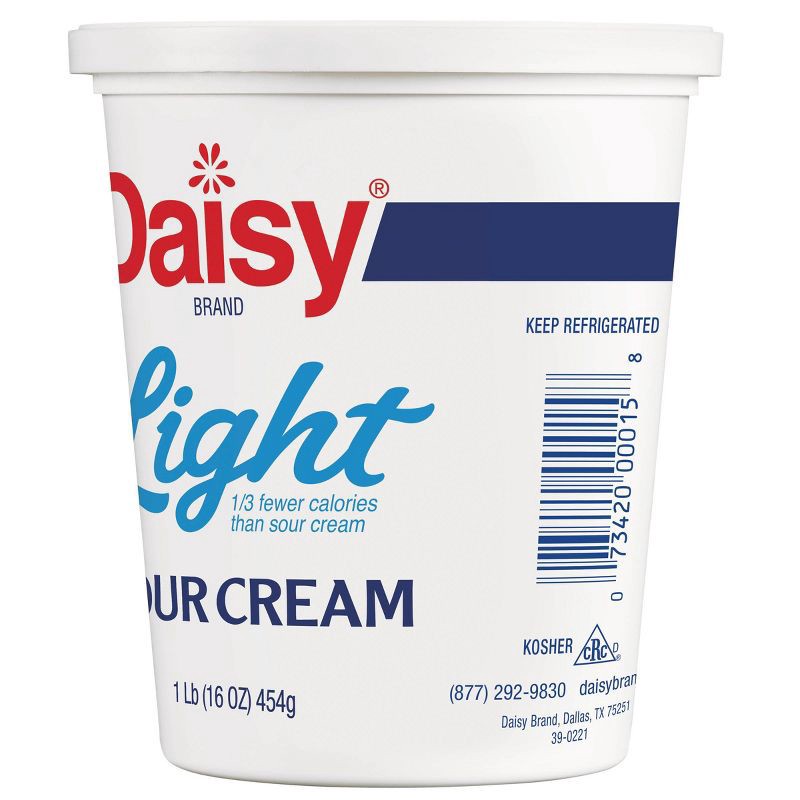 slide 3 of 4, Daisy Brand Daisy Pure & Natural Light Sour Cream - 16oz, 16 oz