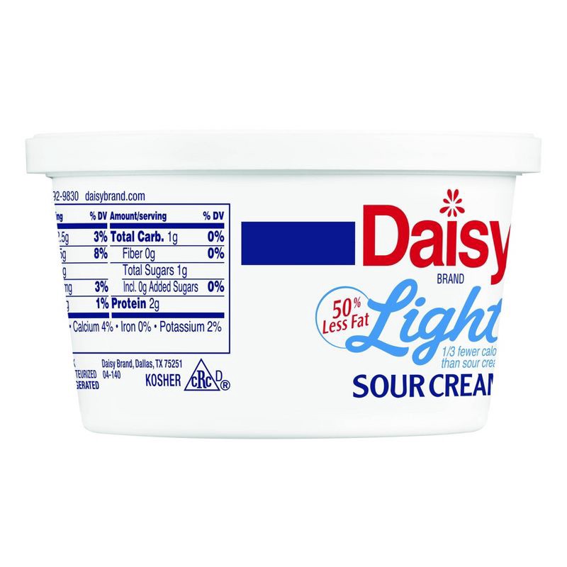 slide 3 of 5, Daisy Brand Daisy Pure & Natural Light Sour Cream - 8oz, 8 oz