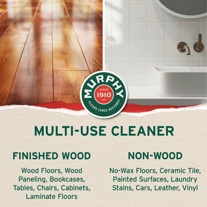 slide 6 of 13, Murphy Original Oil Soap Wood Cleaner for Floors and Furniture - 32 fl oz, 32 fl oz