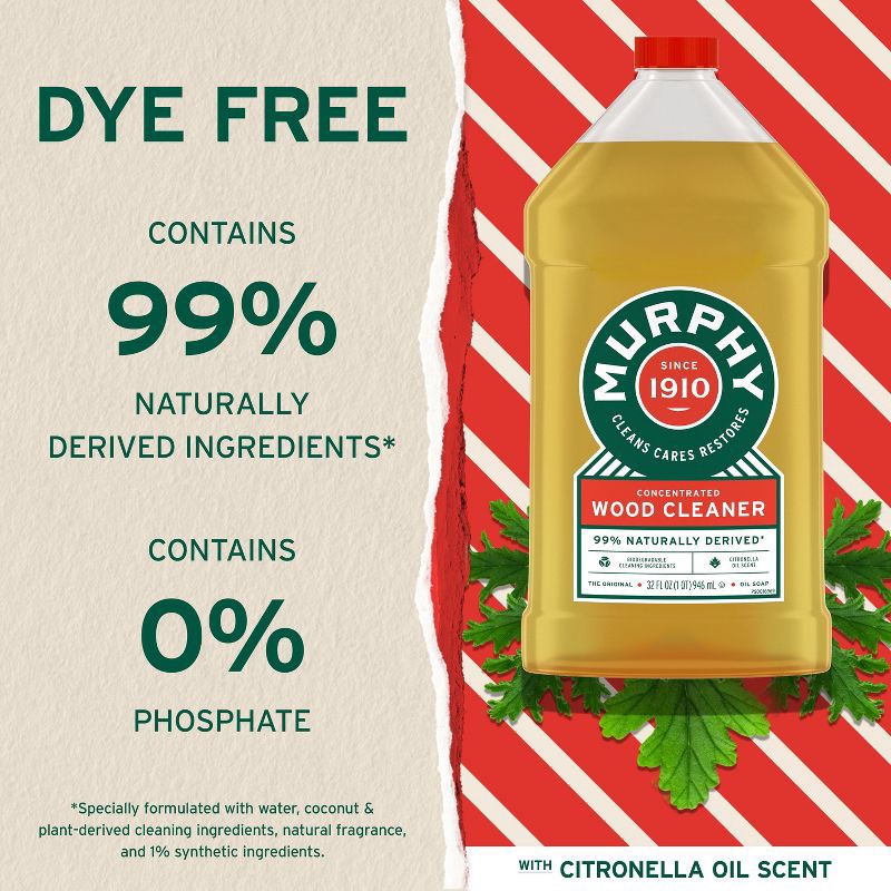 slide 7 of 13, Murphy Original Oil Soap Wood Cleaner for Floors and Furniture - 32 fl oz, 32 fl oz