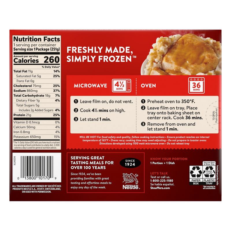 slide 6 of 9, Stouffer's Frozen Baked Chicken - 8.75oz, 8.75 oz