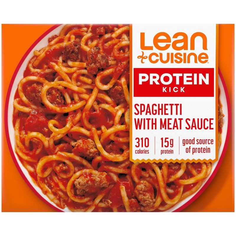 slide 1 of 9, Lean Cuisine Protein Kick Spaghetti with Meat Sauce Frozen Meal - 11.5oz, 11.5 oz