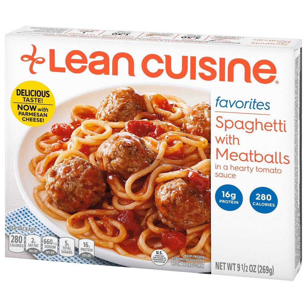 slide 4 of 8, Lean Cuisine Favorites Frozen Spaghetti With Meatballs - 9.5oz, 9.5 oz