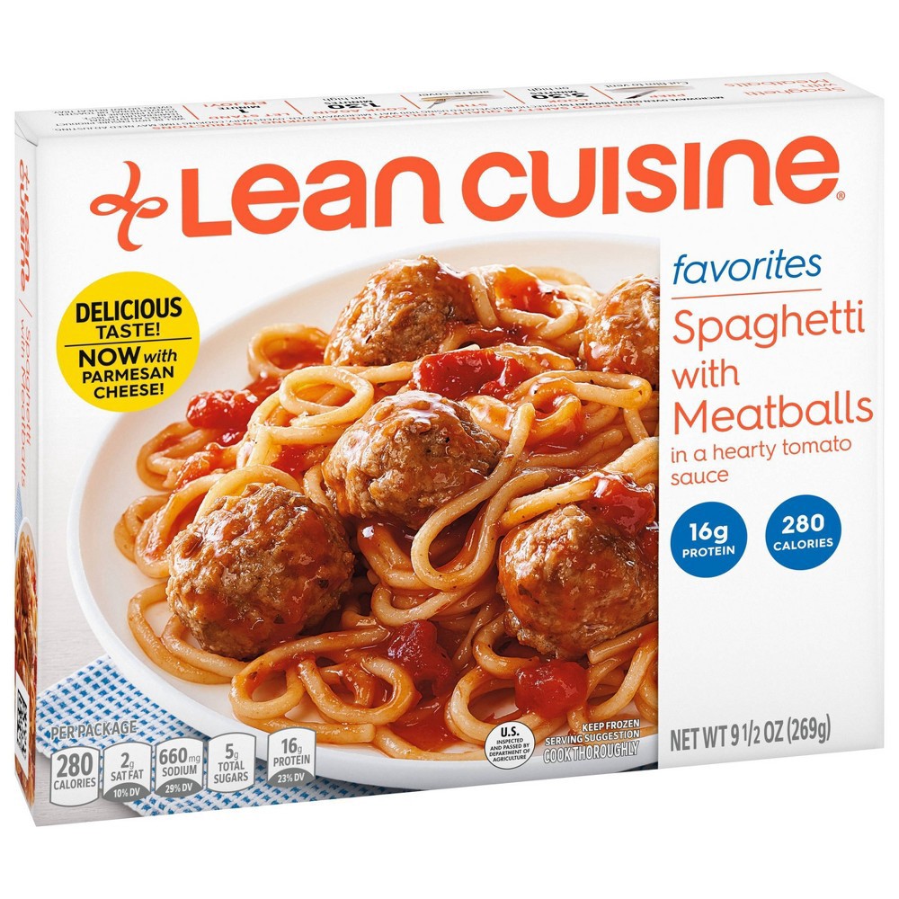 slide 2 of 8, Lean Cuisine Favorites Frozen Spaghetti With Meatballs - 9.5oz, 9.5 oz