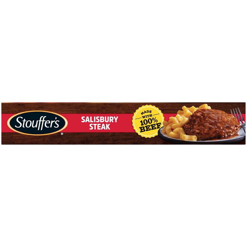 slide 5 of 9, Stouffer's Frozen Homestyle Classics Frozen Salisbury Steak with Macaroni and Cheese - 9.625oz, 9.625 oz